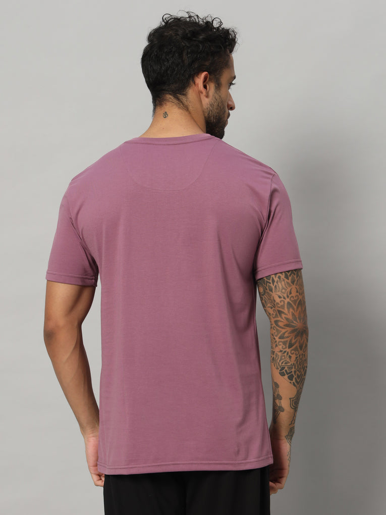 Ego Trip Round Neck PurpleColor T-shirt