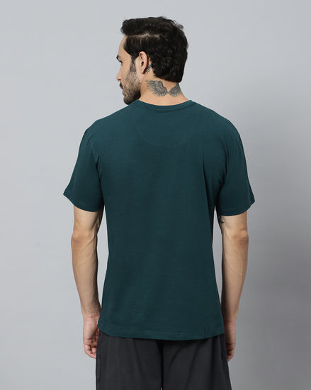 Ego trip Airforce color round neck half sleeve t-shirt