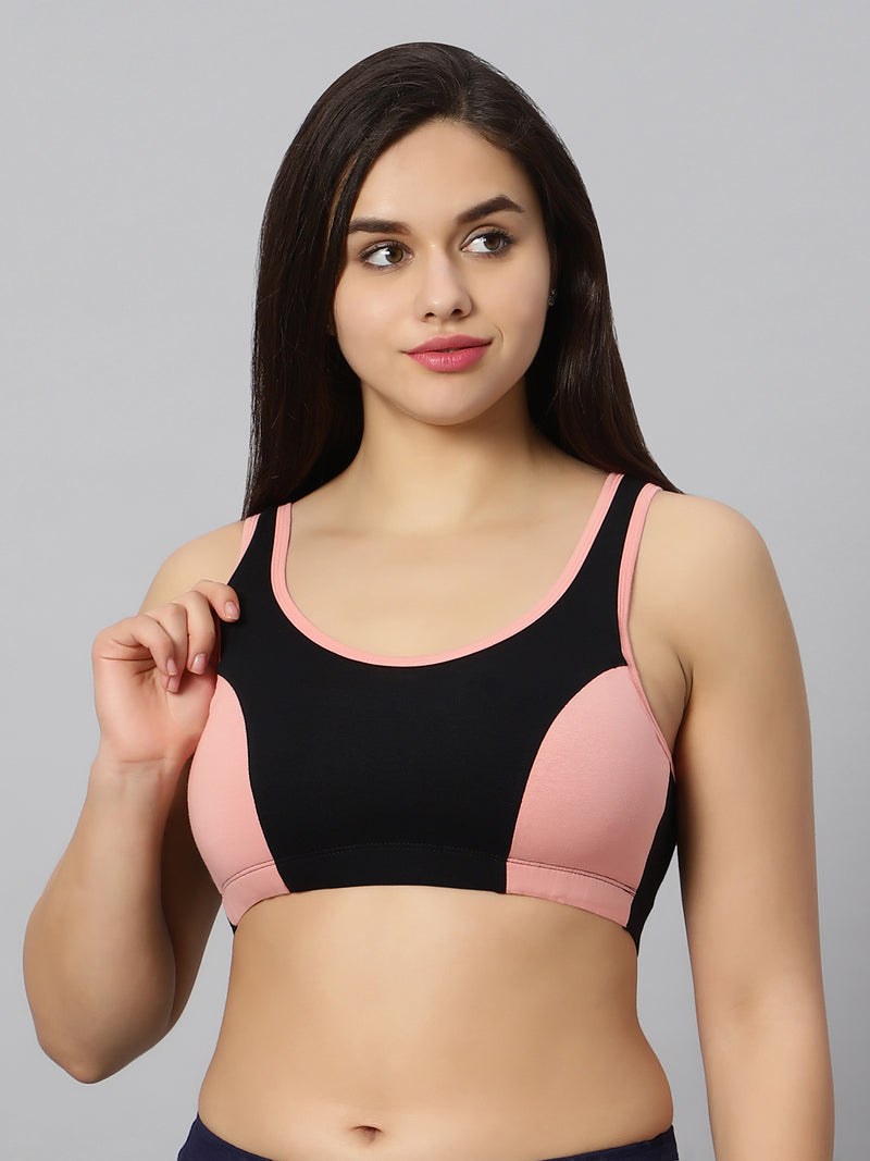 BlueNixie online Padded Sports Bra with Cotton Stretch at