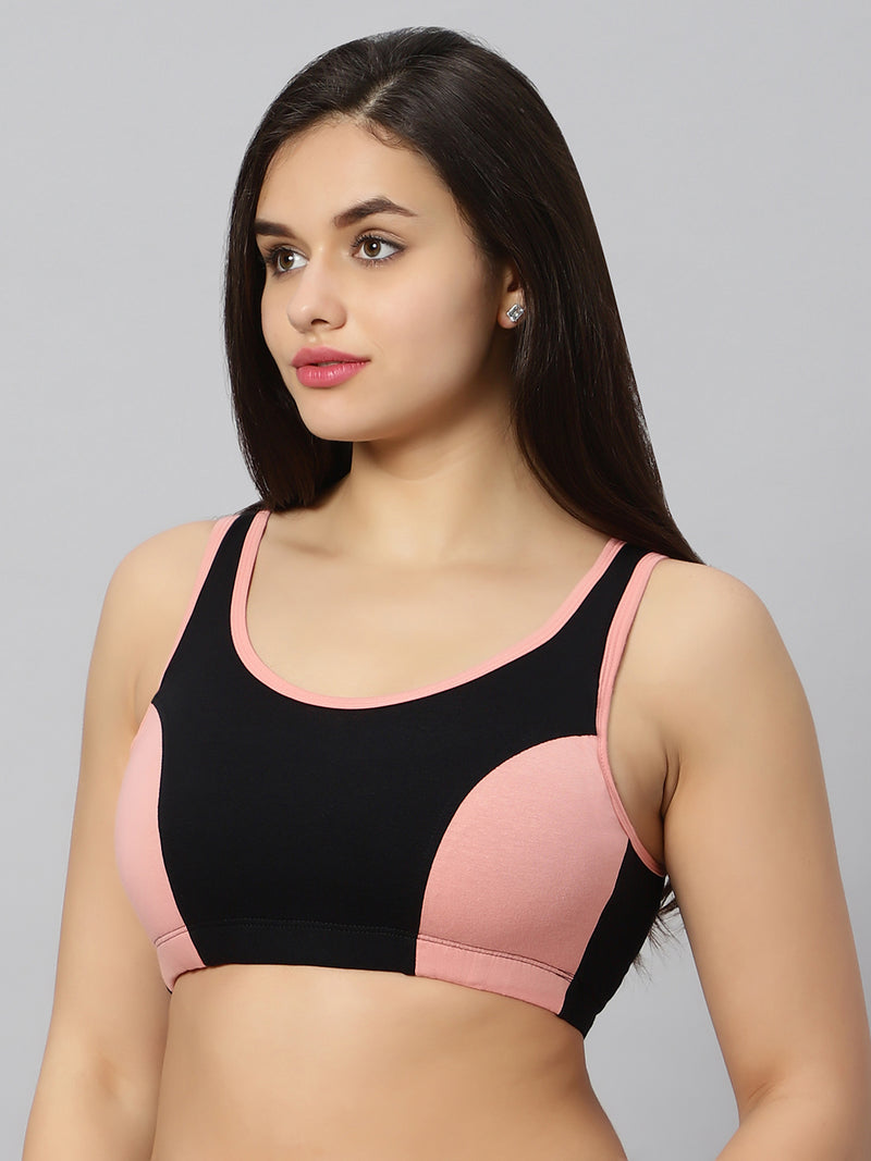 BlueNixie online Padded Sports Bra with Cotton Stretch at