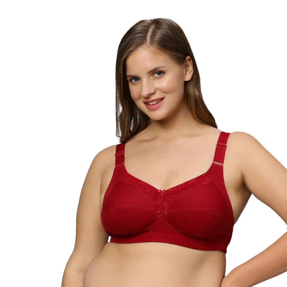 Hosiery Royal Blue Plus Size Non Padded Bra, Size: 36D, Plain at Rs  231/piece in Bengaluru