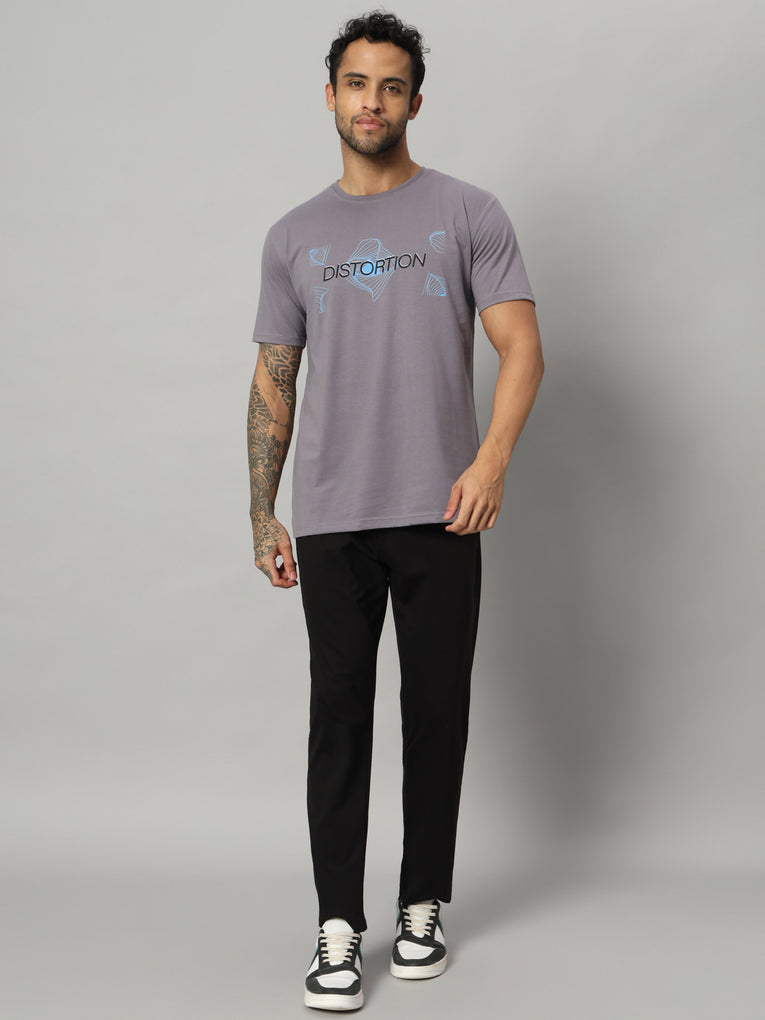 Ego Trip Round Neck Gray T-shirt