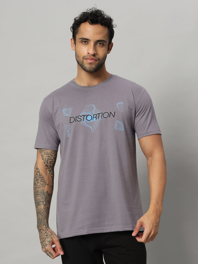 Ego Trip Round Neck Gray T-shirt