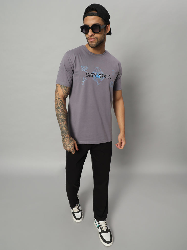 Ego Trip Round Neck Gray T-shirt