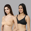 BlueNixie online T-Shirt Bra Combo set of 2 Grey-Skin Colors-