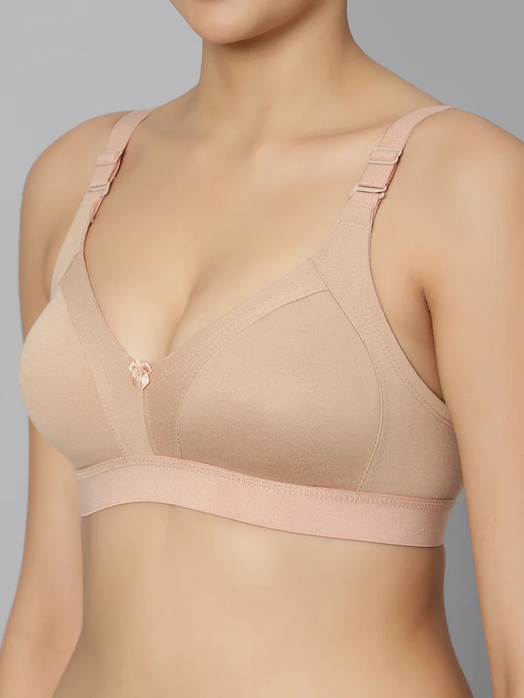 Full Coverage Cotton T-shirt Bra  (PACK of 2) - Bluenixie