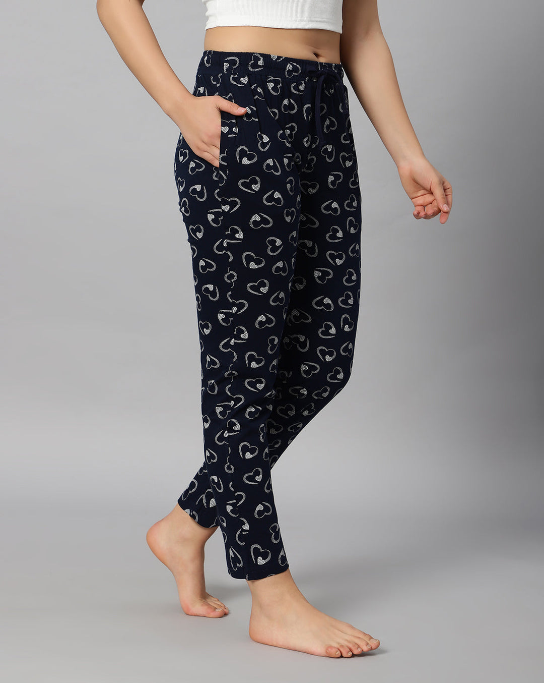 BlueNixie online Hosiery Cotton Printed Pyjamas with both side