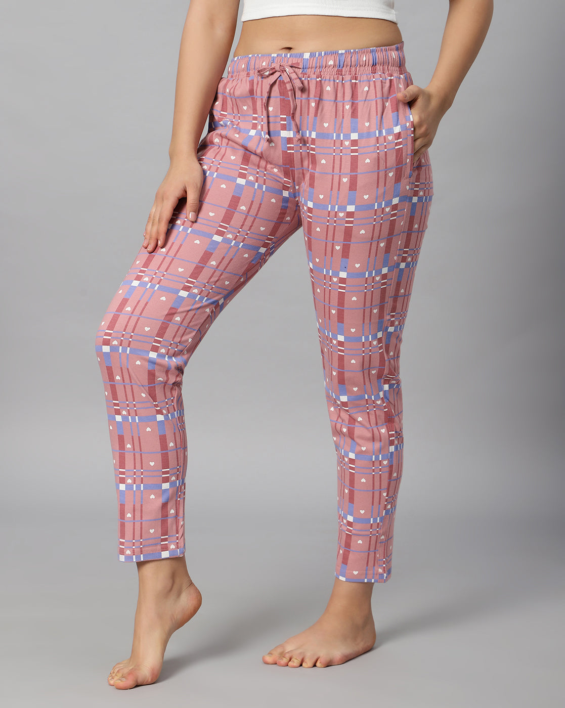 Ribbed Pajama Leggings - Porcelain Blue and Navy Stripe | Boden US